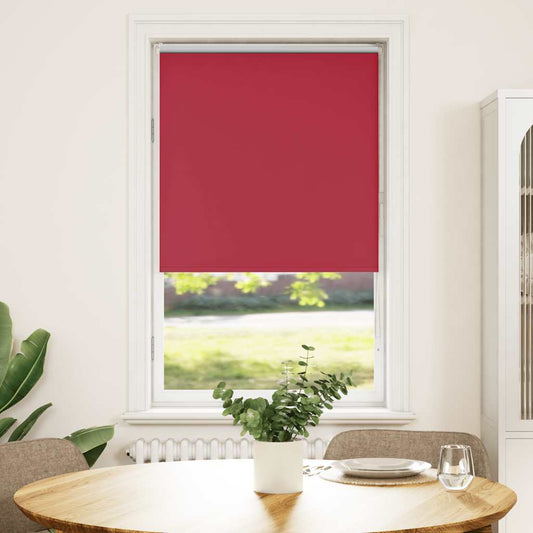 Roller Blind Blackout Red 80x130 cm Fabric Width 75.7 cm Polyester