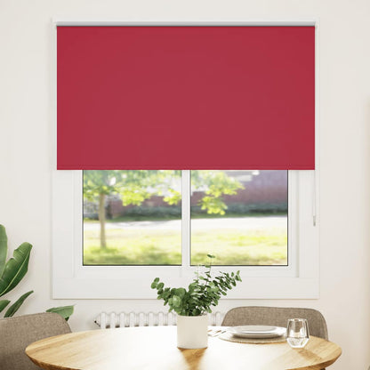 Roller Blind Blackout Red 135x130 cm Fabric Width 131.6 cm Polyester