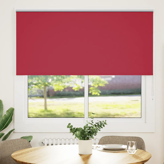 Roller Blind Blackout Red 150x130 cm Fabric Width 146.6 cm Polyester