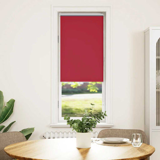 Roller Blind Blackout Red 40x150 cm Fabric Width 35.7 cm Polyester