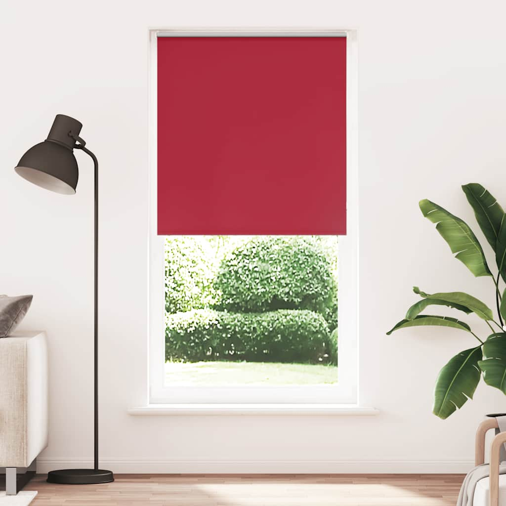 Roller Blind Blackout Red 95x210 cm Fabric Width 90.7 cm Polyester