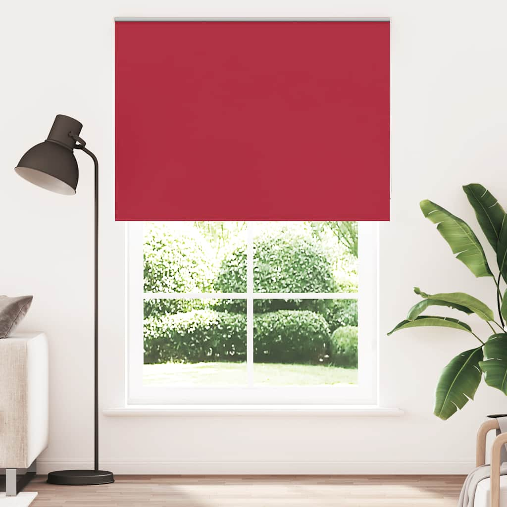 Roller Blind Blackout Red 145x210 cm Fabric Width 141.6 cm Polyester