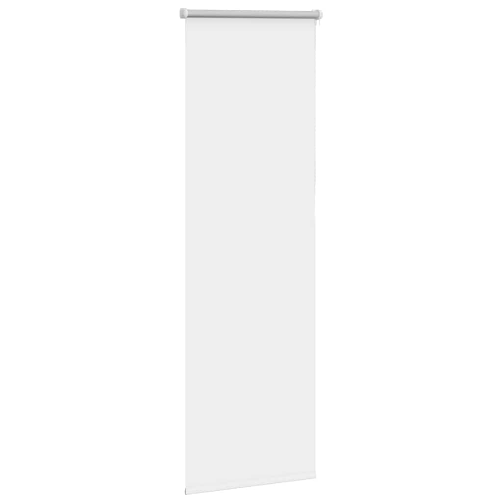 Roller Blind Blackout White 40x130 cm Fabric Width 35.7 cm Polyester