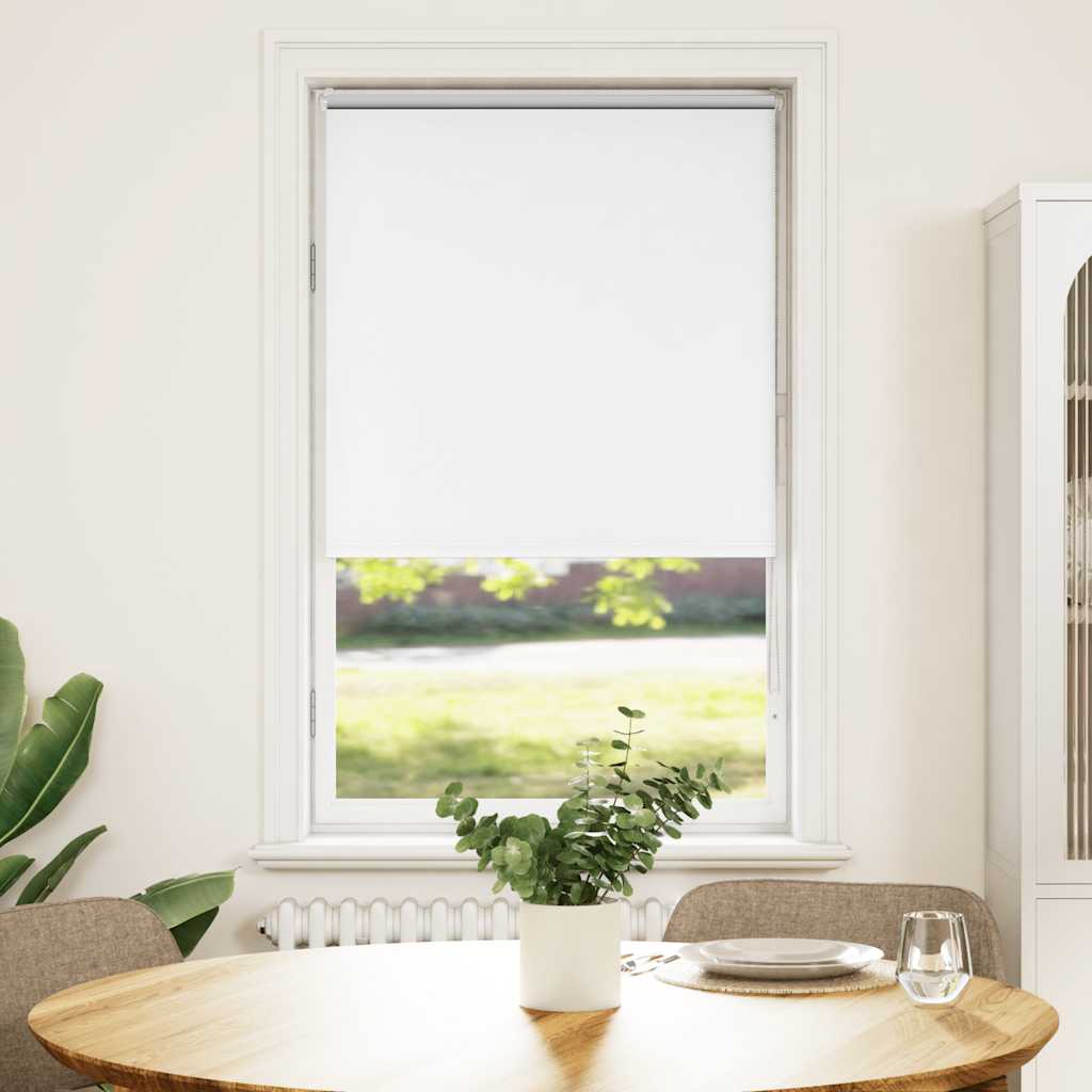 Roller Blind Blackout White 75x175 cm Fabric Width 70.7 cm Polyester