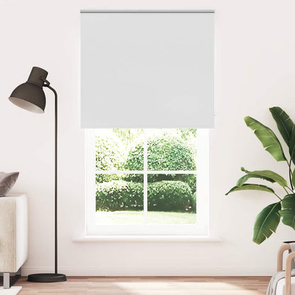 Roller Blind Blackout White 130x210 cm Fabric Width 126.6 cm Polyester