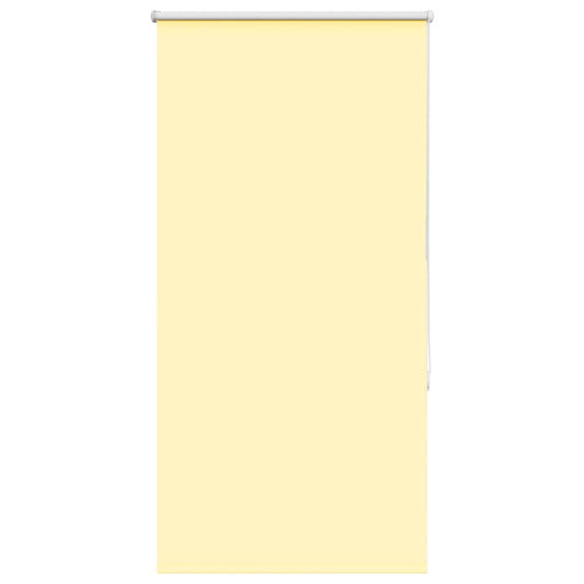 Roller Blind Blackout Yellow 75x130 cm Fabric Width 70.7 cm Polyester