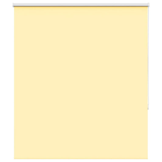 Roller Blind Blackout Yellow 120x130 cm Fabric Width 116.6 cm Polyester