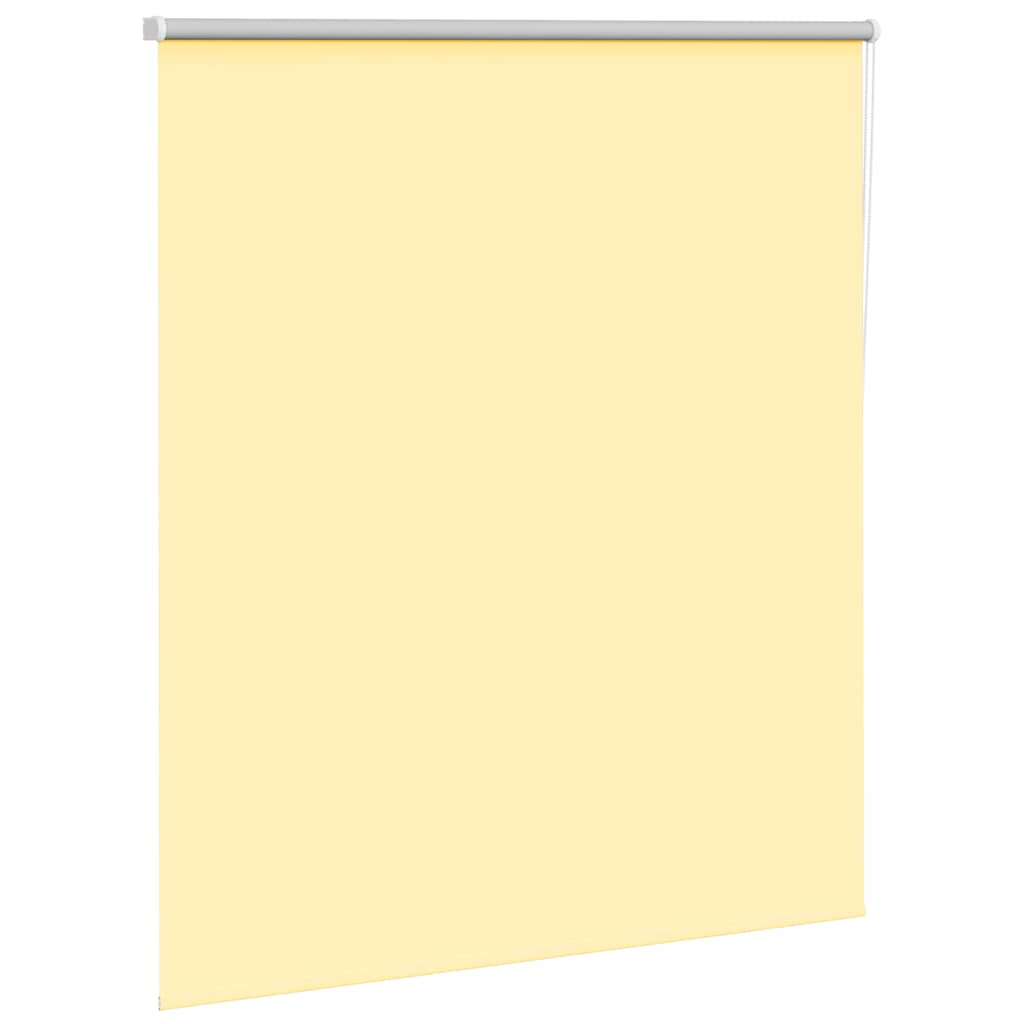 Roller Blind Blackout Yellow 120x130 cm Fabric Width 116.6 cm Polyester