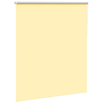 Roller Blind Blackout Yellow 120x130 cm Fabric Width 116.6 cm Polyester