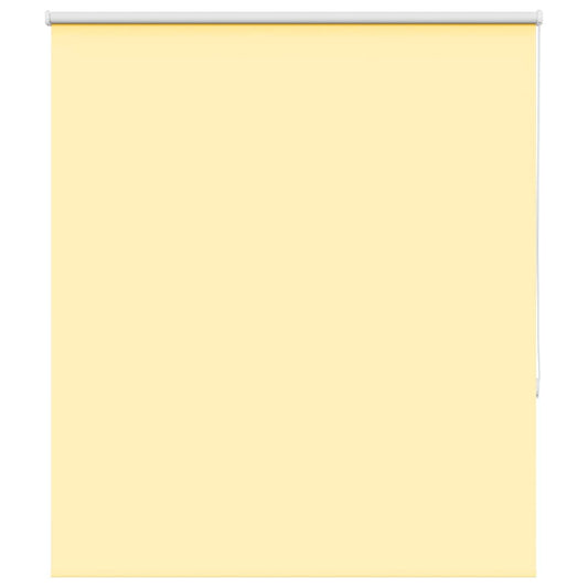 Roller Blind Blackout Yellow 125x130 cm Fabric Width 121.6 cm Polyester