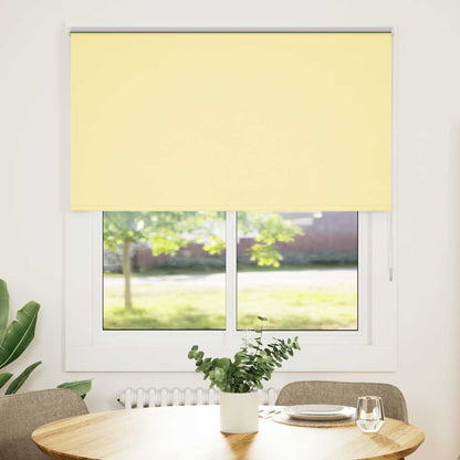 Roller Blind Blackout Yellow 125x130 cm Fabric Width 121.6 cm Polyester