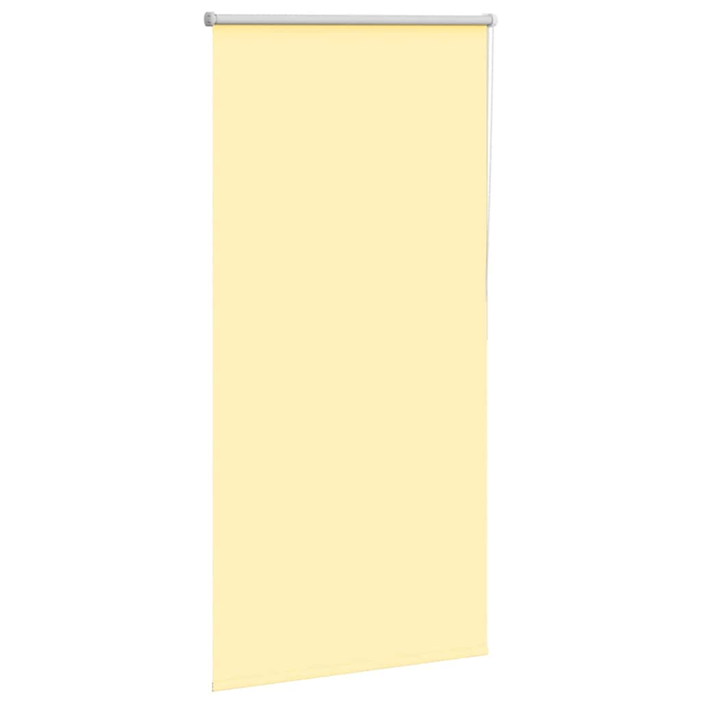 Roller Blind Blackout Yellow 75x175 cm Fabric Width 70.7 cm Polyester