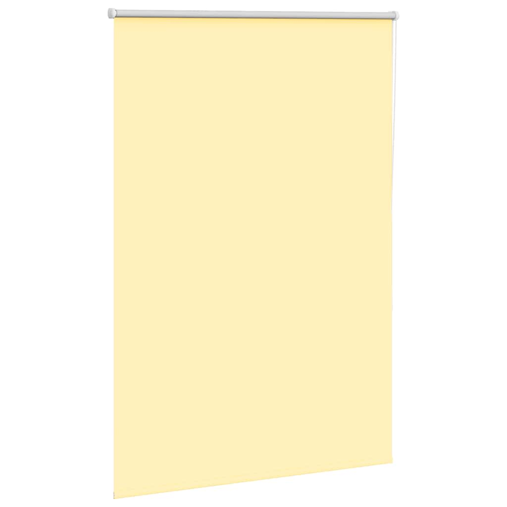 Roller Blind Blackout Yellow 95x175 cm Fabric Width 90.7 cm Polyester