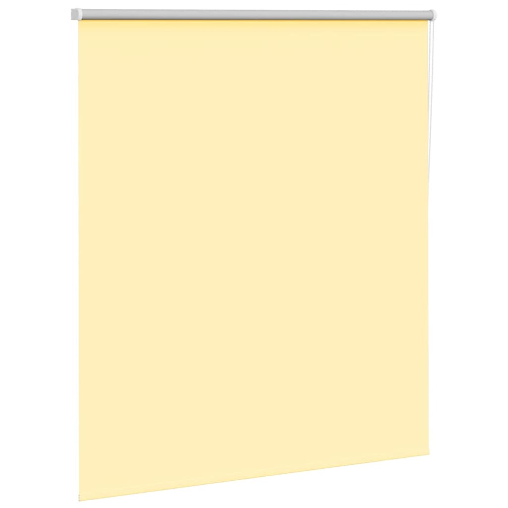 Roller Blind Blackout Yellow 140x175 cm Fabric Width 136.6 cm Polyester