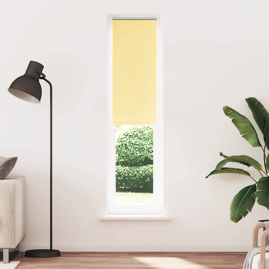 Roller Blind Blackout Yellow 50x210 cm Fabric Width 45.7 cm Polyester