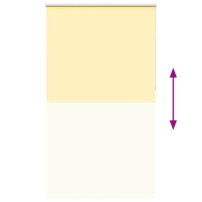 Roller Blind Blackout Yellow 135x210 cm Fabric Width 131.6 cm Polyester