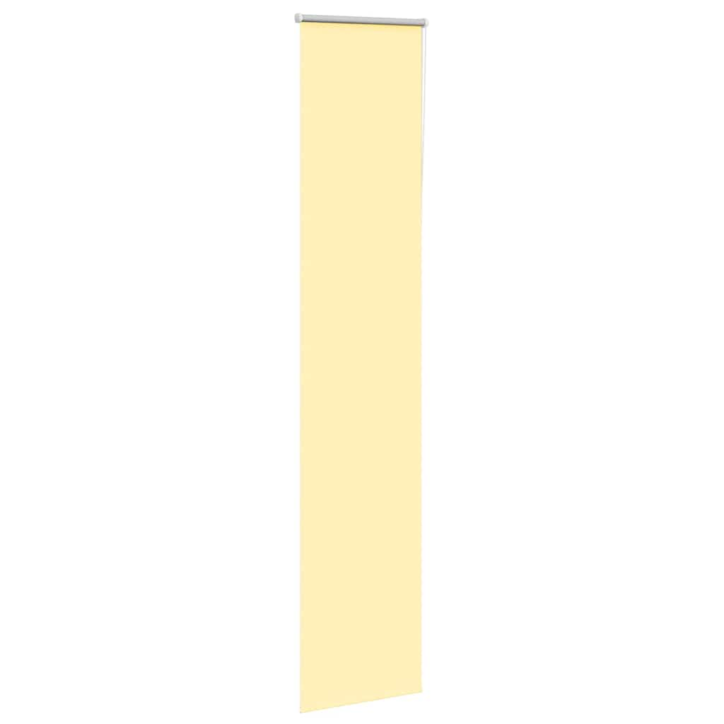 Roller Blind Blackout Yellow 45x230 cm Fabric Width 40.7 cm Polyester