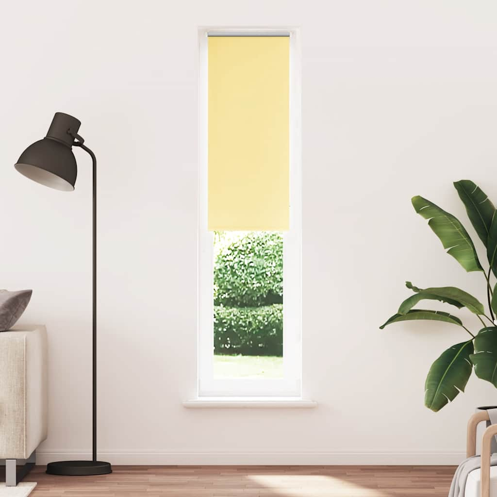 Roller Blind Blackout Yellow 50x230 cm Fabric Width 45.7 cm Polyester