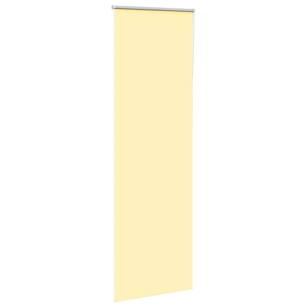 Roller Blind Blackout Yellow 75x230 cm Fabric Width 70.7 cm Polyester