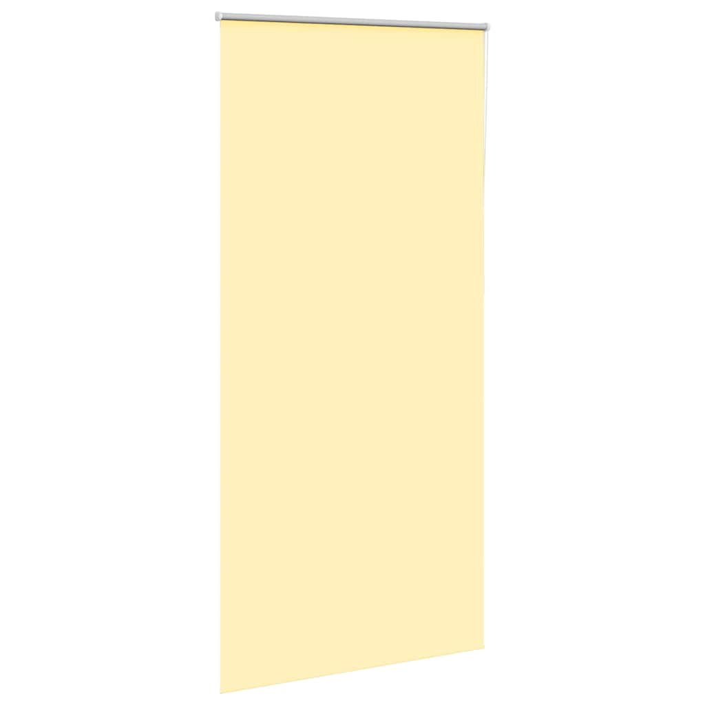 Roller Blind Blackout Yellow 95x230 cm Fabric Width 90.7 cm Polyester