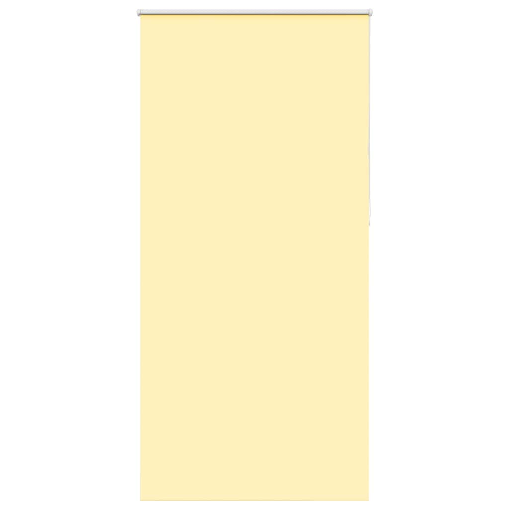 Roller Blind Blackout Yellow 100x230 cm Fabric Width 95.7 cm Polyester