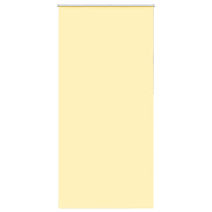 Roller Blind Blackout Yellow 100x230 cm Fabric Width 95.7 cm Polyester