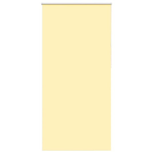 Roller Blind Blackout Yellow 100x230 cm Fabric Width 95.7 cm Polyester