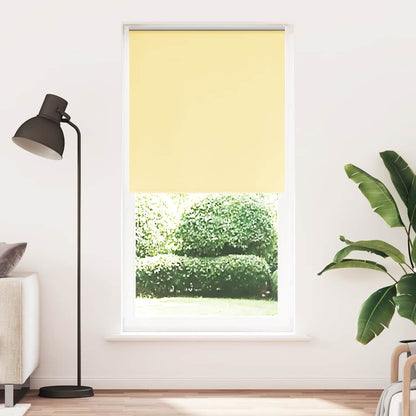 Roller Blind Blackout Yellow 105x230 cm Fabric Width 100.7 cm Polyester