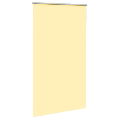 Roller Blind Blackout Yellow 130x230 cm Fabric Width 126.6 cm Polyester