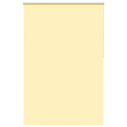 Roller Blind Blackout Yellow 150x230 cm Fabric Width 146.6 cm Polyester