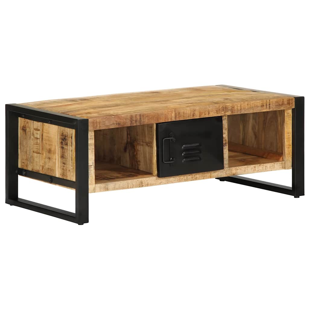 Coffee Table 90x50x36 cm Solid Rough Wood Mango