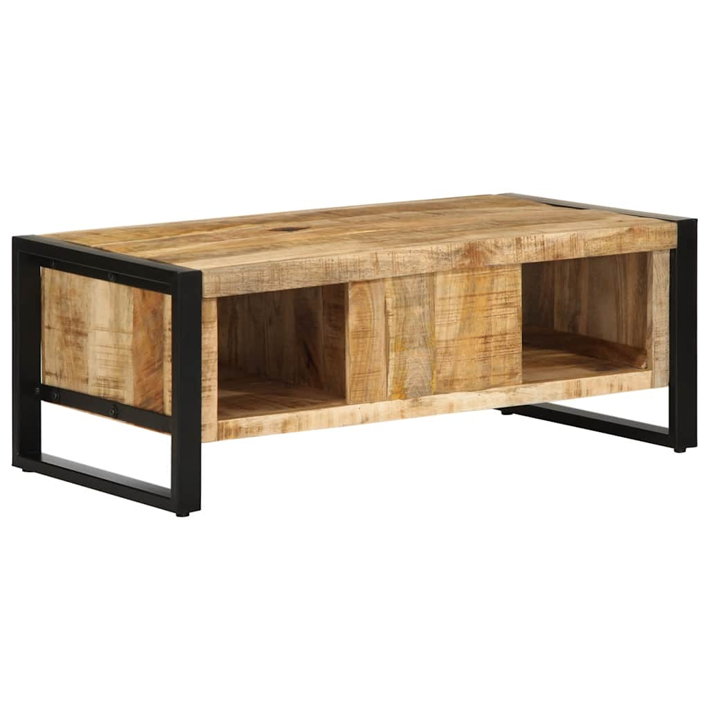 Coffee Table 90x50x36 cm Solid Rough Wood Mango