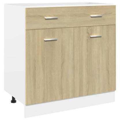 7 Piece Kitchen Cabinet Set Sonoma Oak Engineered Wood