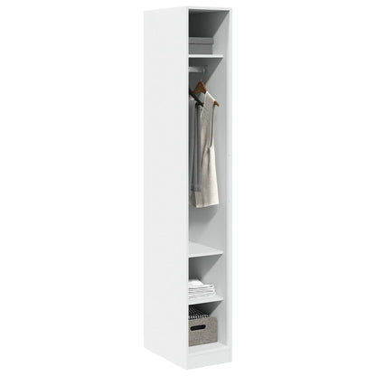 Wardrobe White 30x50x200 cm Engineered Wood