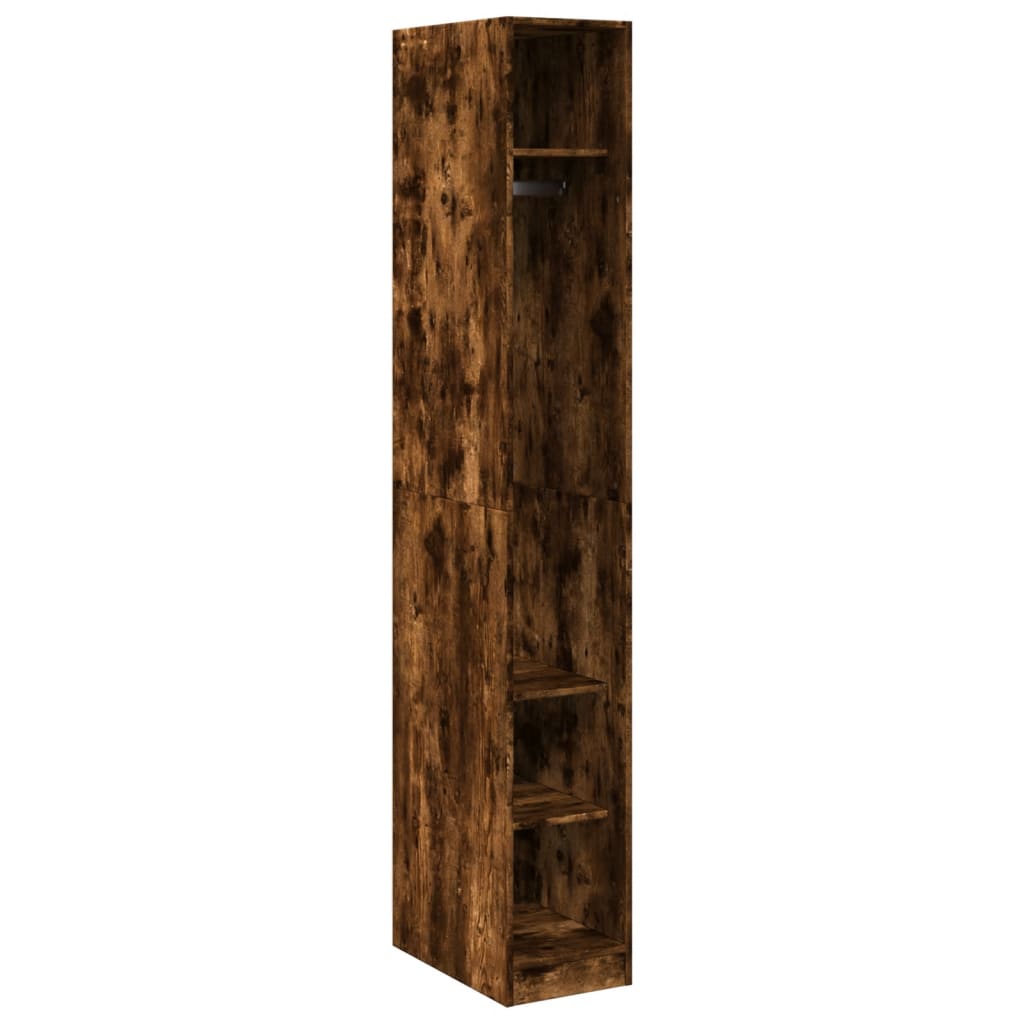 Wardrobe Smoked Oak 30x50x200 cm Engineered Wood