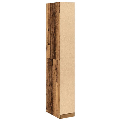 Wardrobe Old Wood 30x50x200 cm Engineered Wood