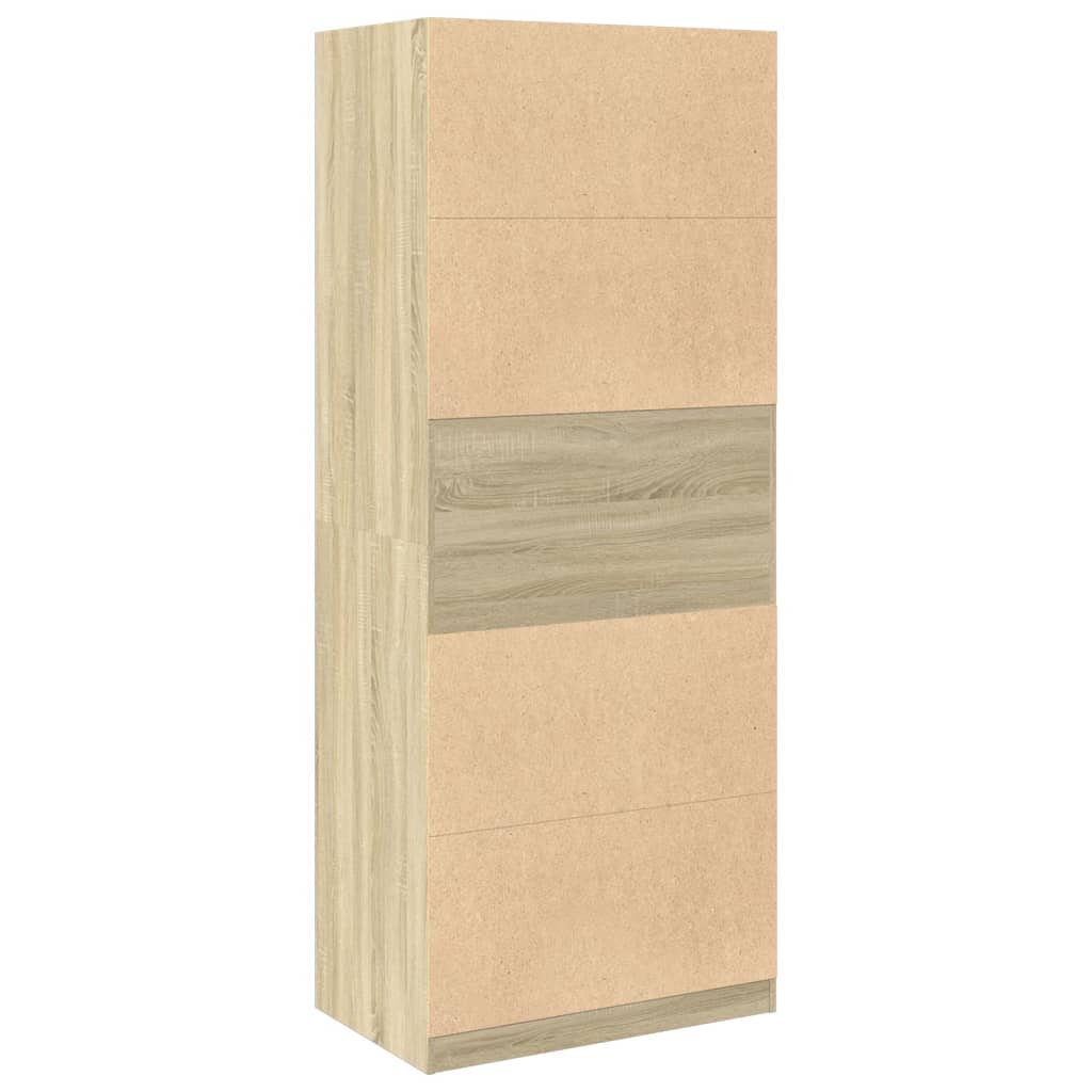 Wardrobe Sonoma Oak 80x50x200 cm Engineered Wood