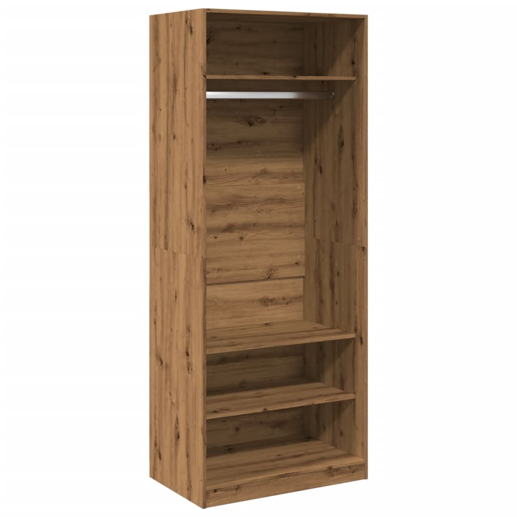 Wardrobe Artisian Oak 80x50x200 cm Engineered Wood