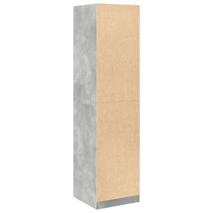 Wardrobe Concrete Grey 50x50x200 cm Engineered Wood