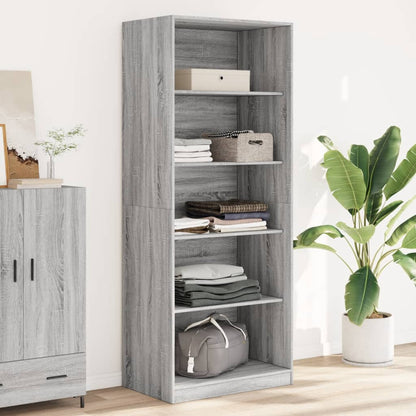 Wardrobe Grey Sonoma 80x50x200 cm Engineered Wood