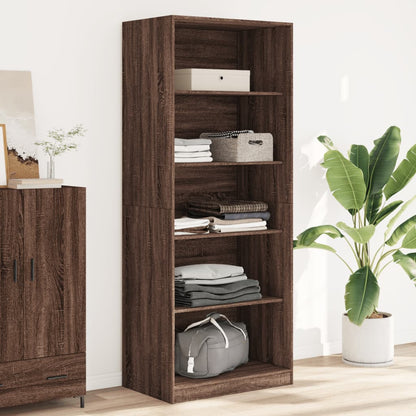 Wardrobe Brown Oak 80x50x200 cm Engineered Wood