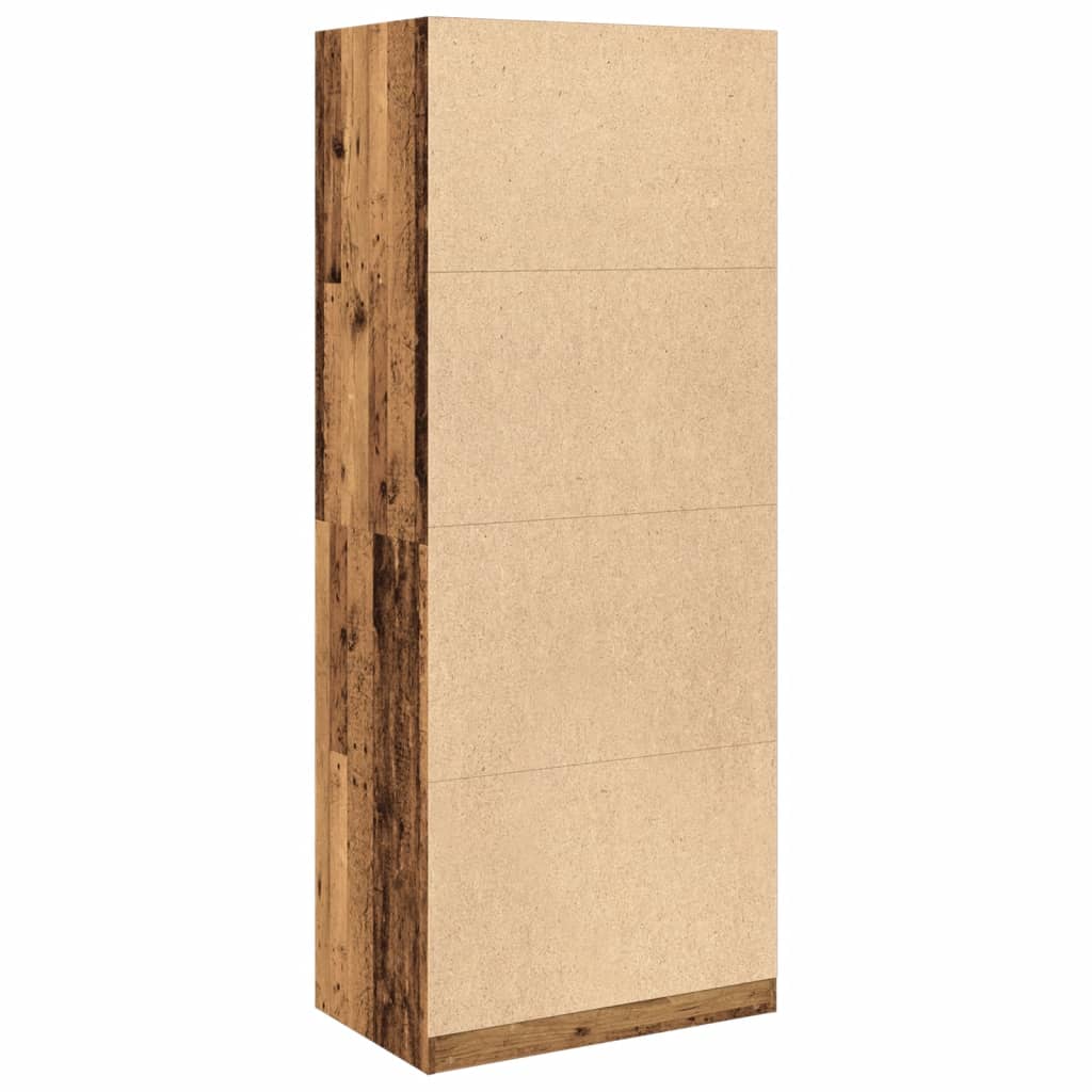 Wardrobe Old Wood 80x50x200 cm Engineered Wood