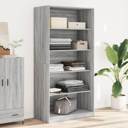 Wardrobe Grey Sonoma 100x50x200 cm Engineered Wood