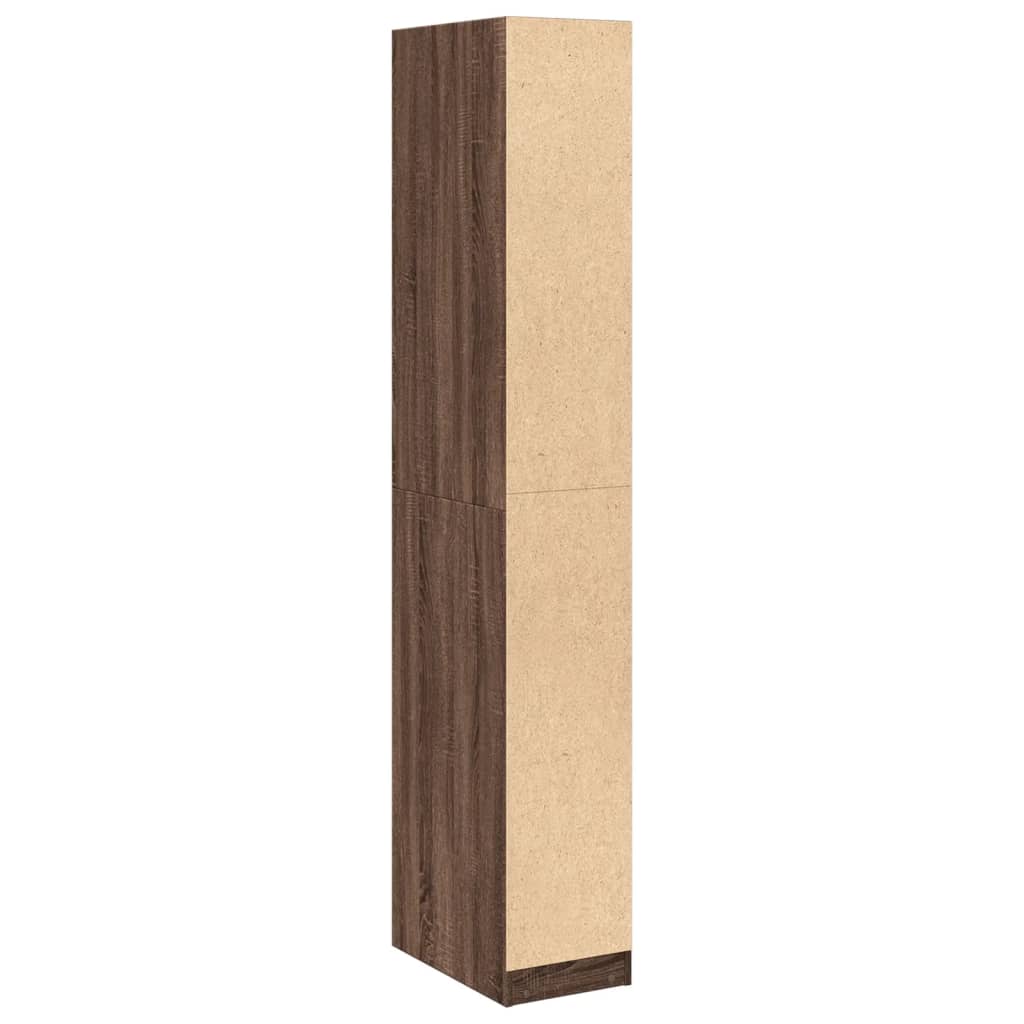 Wardrobe Brown Oak 30x50x200 cm Engineered Wood