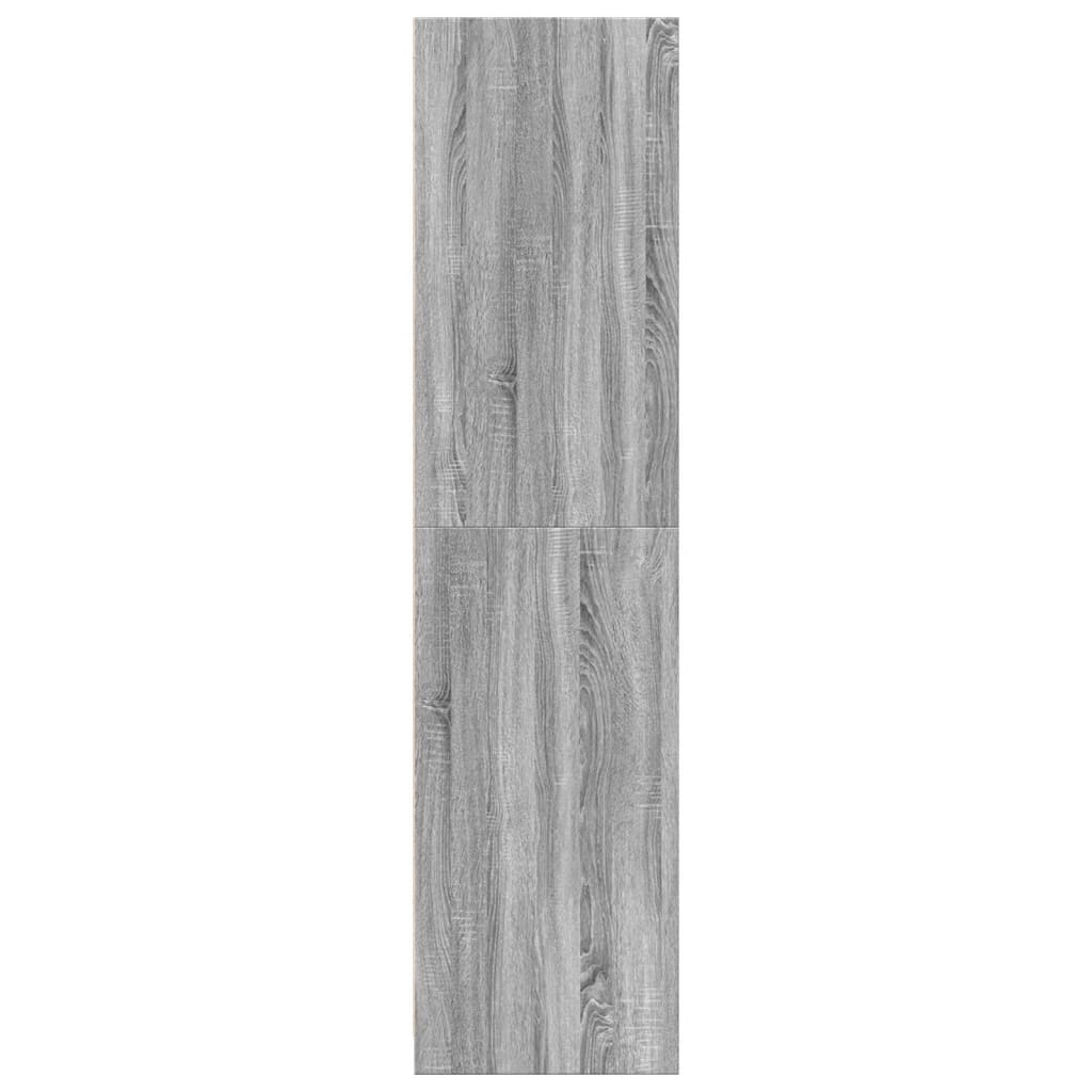 Wardrobe Grey Sonoma 80x50x200 cm Engineered Wood