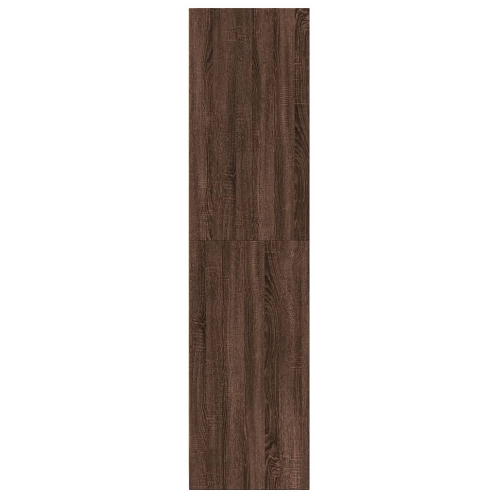 Wardrobe Brown Oak 80x50x200 cm Engineered Wood