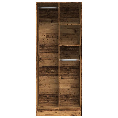 Wardrobe Old Wood 80x50x200 cm Engineered Wood