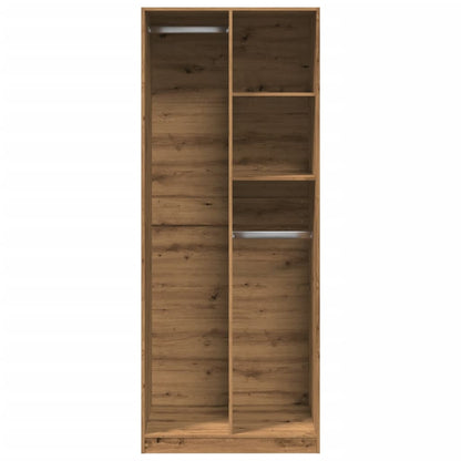 Wardrobe Artisian Oak 80x50x200 cm Engineered Wood