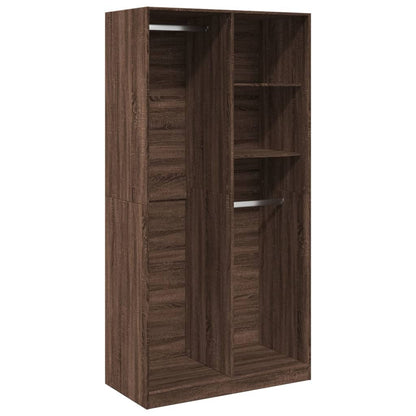 Wardrobe Brown Oak 100x50x200 cm Engineered Wood