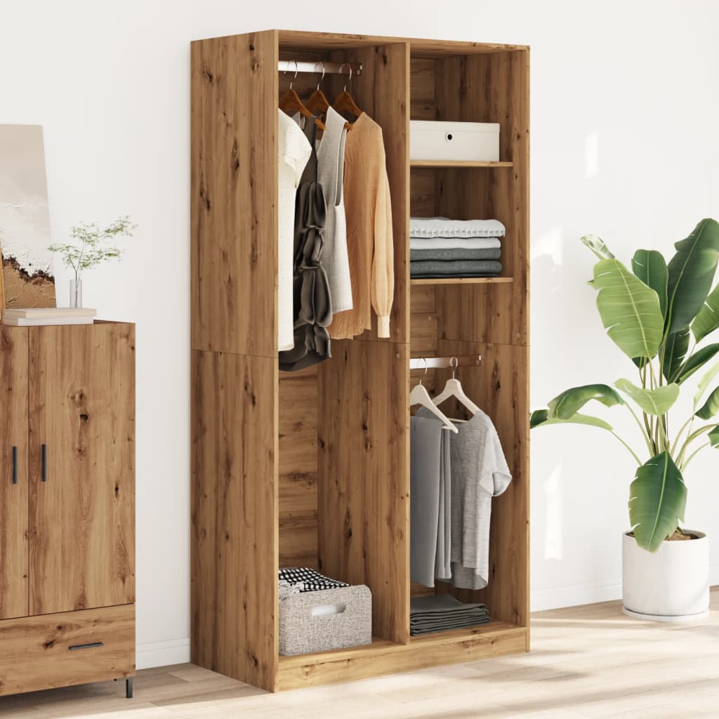 Wardrobe Artisian Oak 100x50x200 cm Engineered Wood